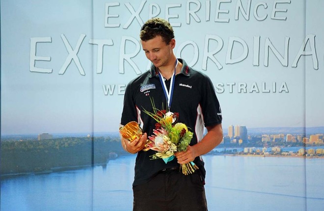 Giles Scott World Champion - Perth 2011 ISAF Sailing World Championships - Finn Gold Cup &copy; Robert Deaves/Finn Class http://www.finnclass.org